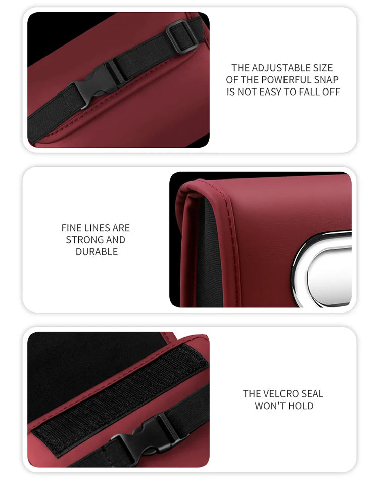 Toyota car tissue box holder flip-top design hanging car seat back tissue box PU leather high quality