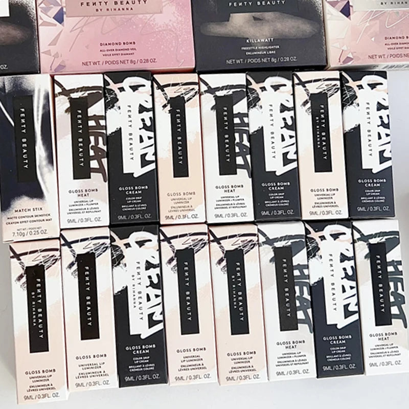Fenty Beauty Gloss Lip Glaze Multi-color Moisten Shine Glitter Lip Plumper Makeup Beginner Liquid Lipstick Makeup Cosmetics