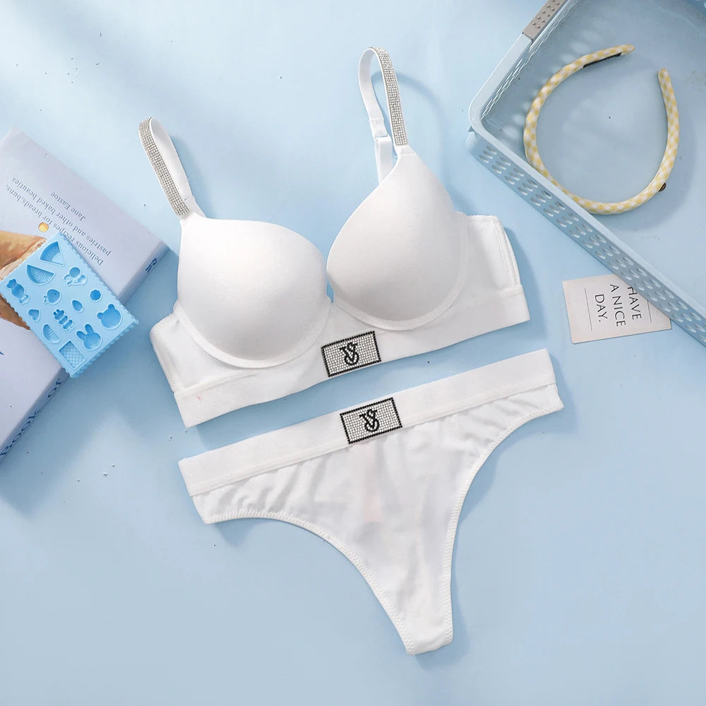Victoria s Secret Women Push Up Wireless Comfortable Everyday Lingerie Underwire Seamless Lace Bra And Panty Set
