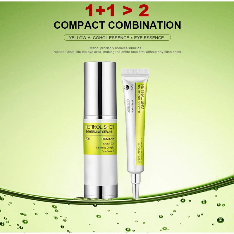 Korean Retinol Shot Eye Tightening Moisturizing Booster Cream,Facial Moisturizing Serum,,Reduce Wrinkles & Fine Lines,Anti-Aging