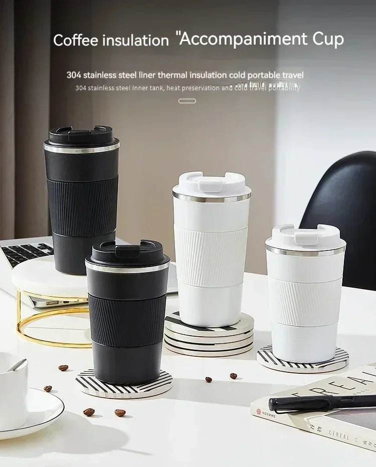 510ml stainless steel coffee cup hot mug for Mercedes-Benz A B C E S-Class W204 W205 W212 W213 W176 GLC CLA AMG W177 G63 GLA