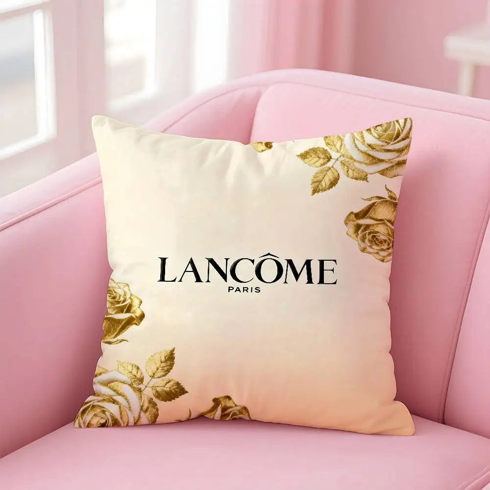 Lancome Cosmetic Pillow Case Pattern Printed Pillowcase For Living Room Sofa Cushion Cover & Bedroom Decor