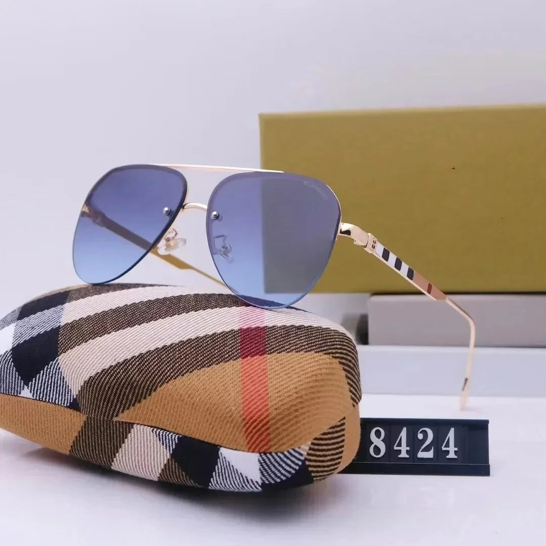 New European and American large frame sunglasses for men and women, classic and fashionable glasses