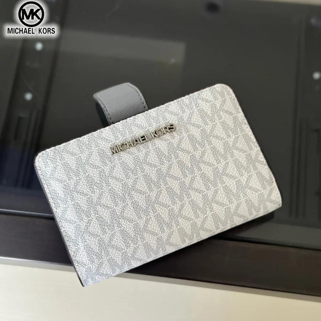2026 New Michael Kors Women's Fashion Luxury Men's and Women's MK Leisure High end Wallet Card Bag Folding Versatile Zero Wallet