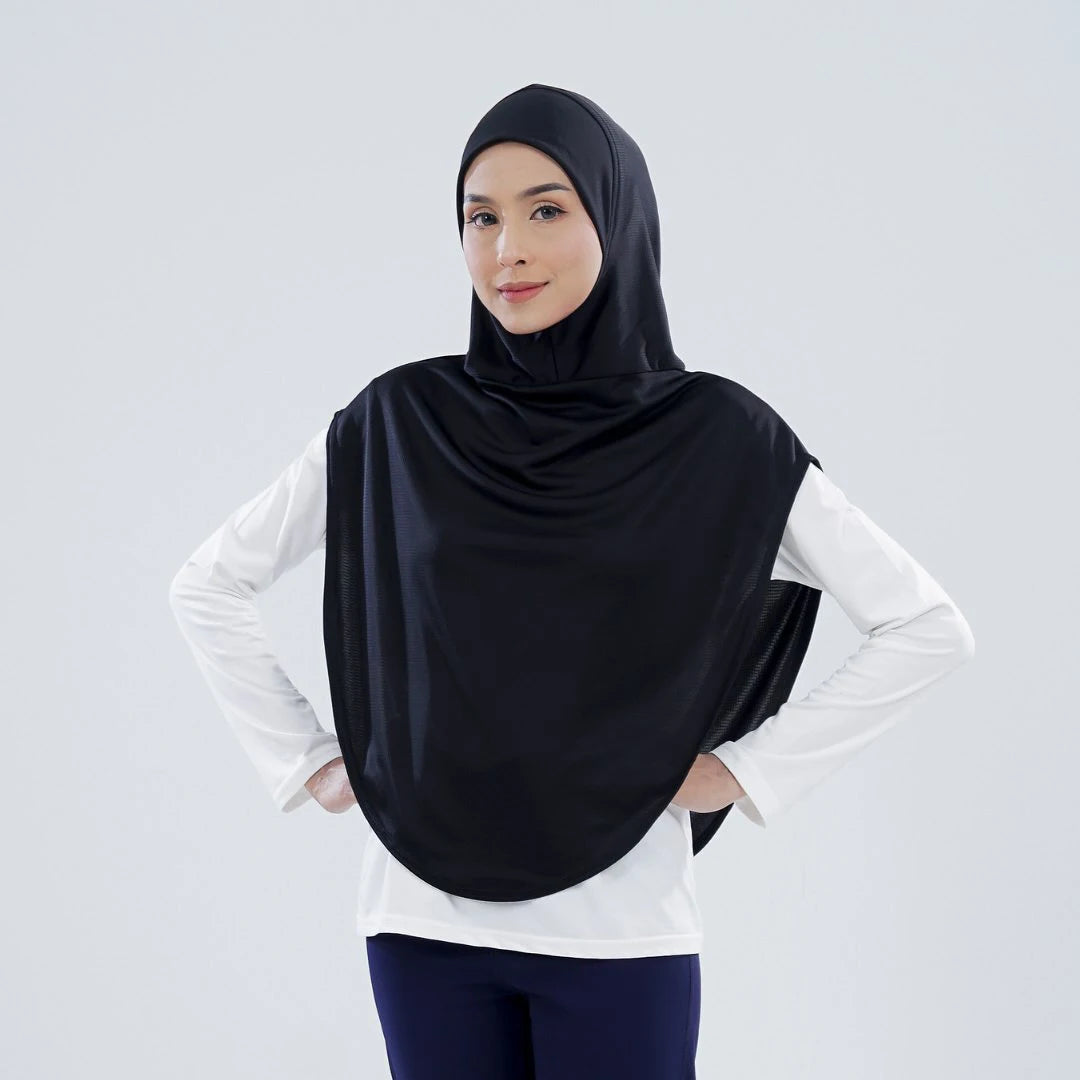 Muslim Quick-dry Sports Instant Hijabs Modest Sports Wear Undercap Jersey Hijabs Ready to Wear Scarf