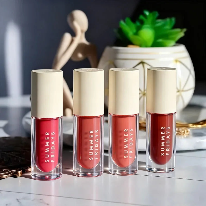 Summer Friday's 11 Color Lip Gloss Cherry Sweet Mint Pink Sugar 3PCS Lip Balm Set Moisturize Lipstick Lip Care Mini Suit Makeup