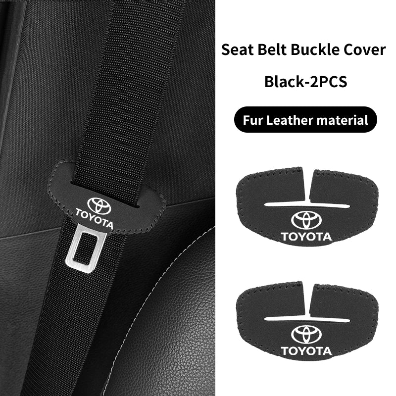 Car Seat Belt Protector Cover Safety Belt Shoulder Pad Accessories For Toyota Crown GR Corolla YARIS L Auris C-HR Hilux Vios Rav