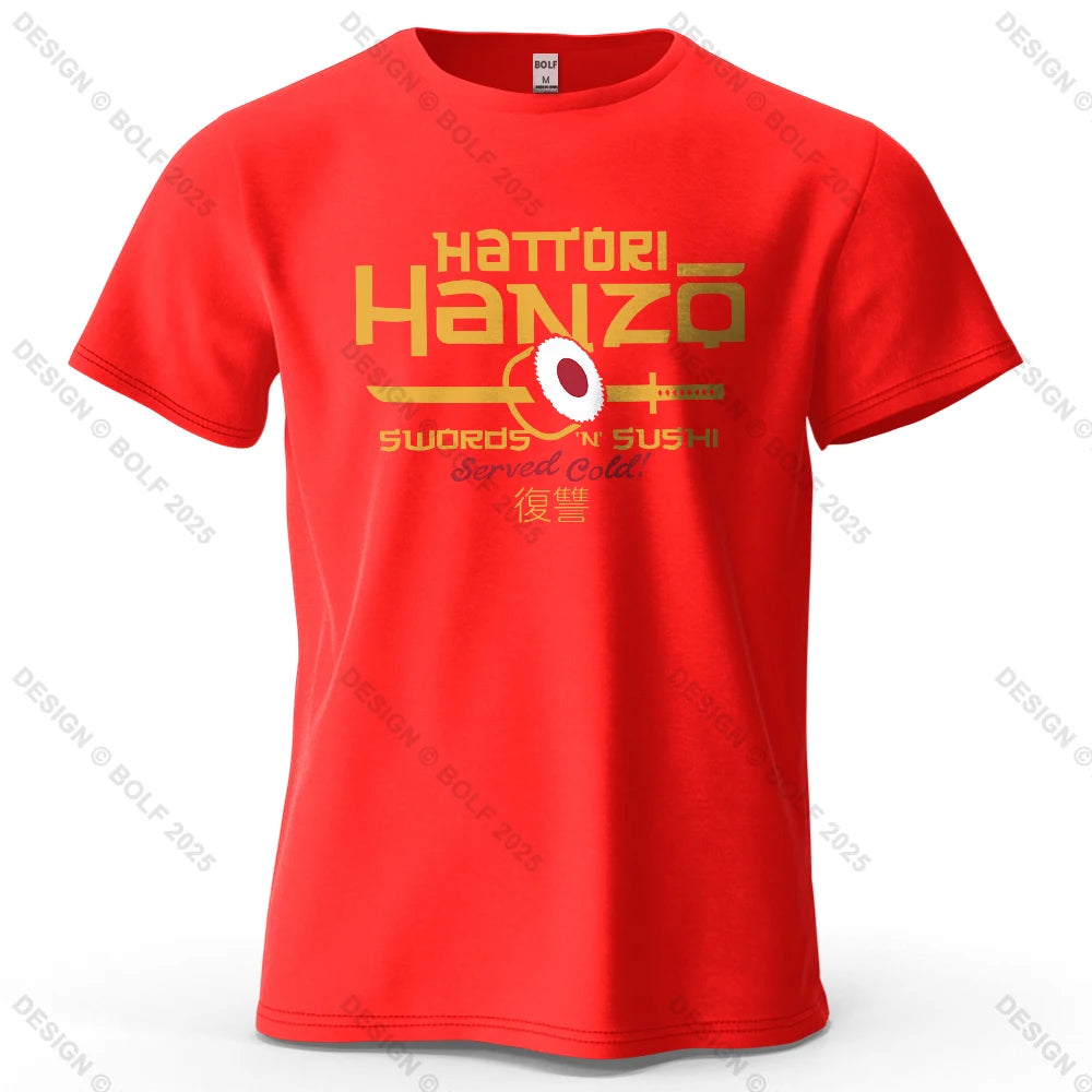  Hattori Hanzo anime graphic t-shirt