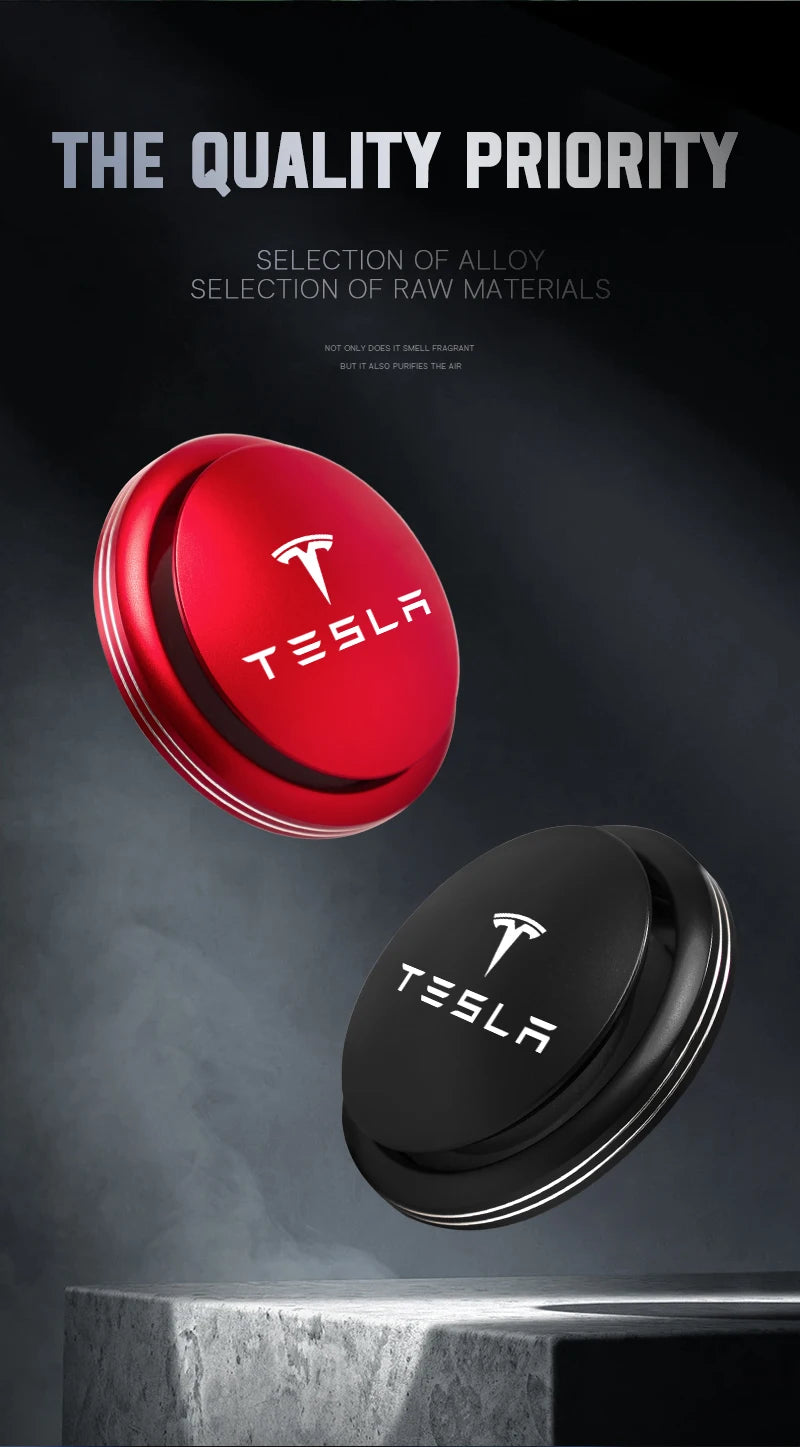 Car Perfume Air Freshener Fragrance Diffuser Interior Accessories For Tesla Model 3 Y S X Cybertruck Juguete Roadster Coil