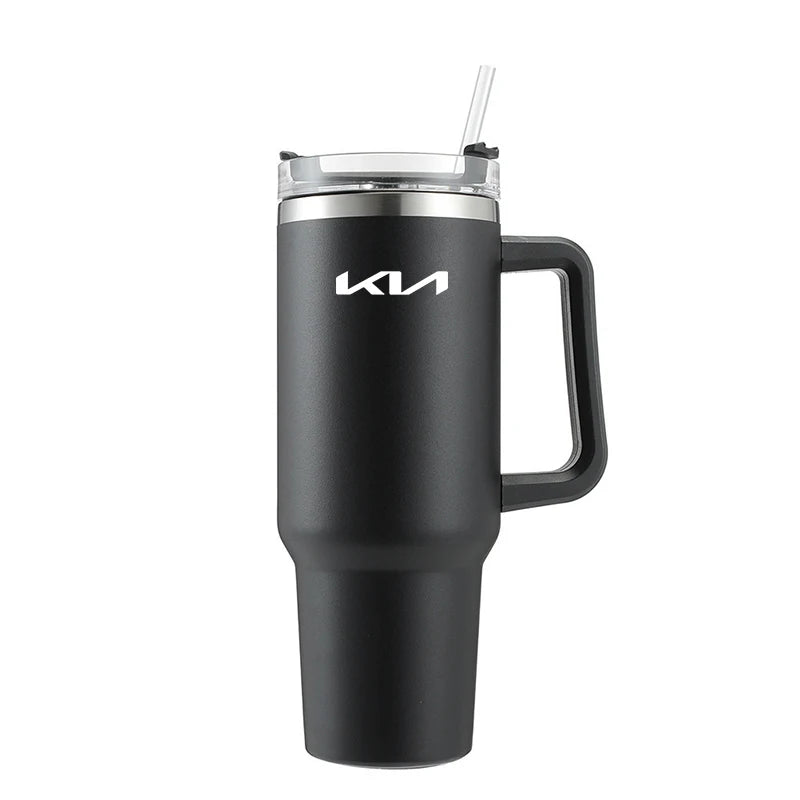 Vacuum Flask Travel Thermal Cup Stainless Steel Coffee Mug For Kia Stinger Sonet Ceed Stonic Optima K7 K5 K8 K3 Seltos Telluride