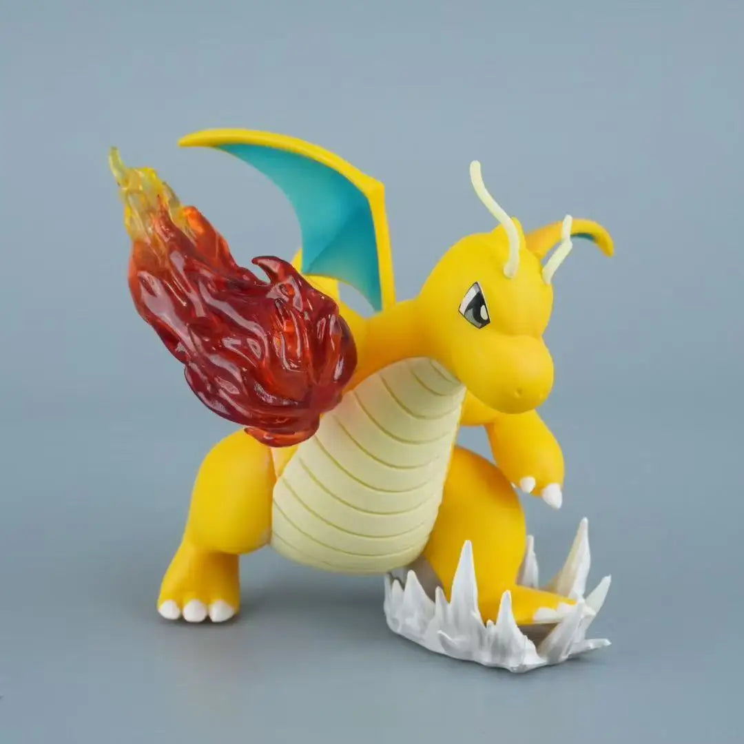 10cm/3.93in Anime Pokemon Figure  Fire Punch Dragonite Figures Pokemon Action Figure Pvc Collection Model Toys Gifts