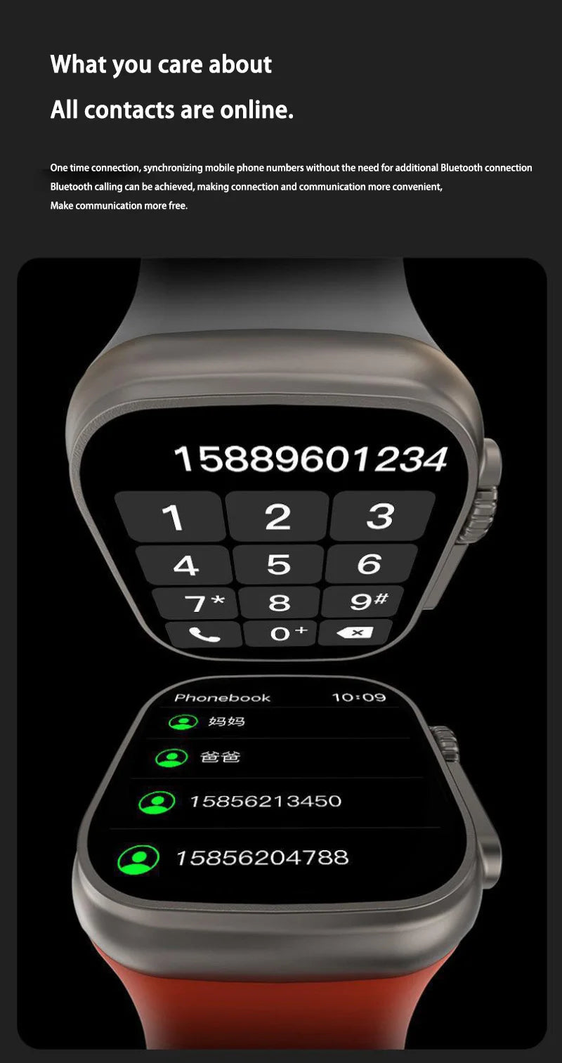 OPPO T900 Ultra Smart Watch Men 49mm Series 9 AMOLED Screen NFC Compass Waterproof For Apple Watch IWO Ultra 9 Wholesale NEW