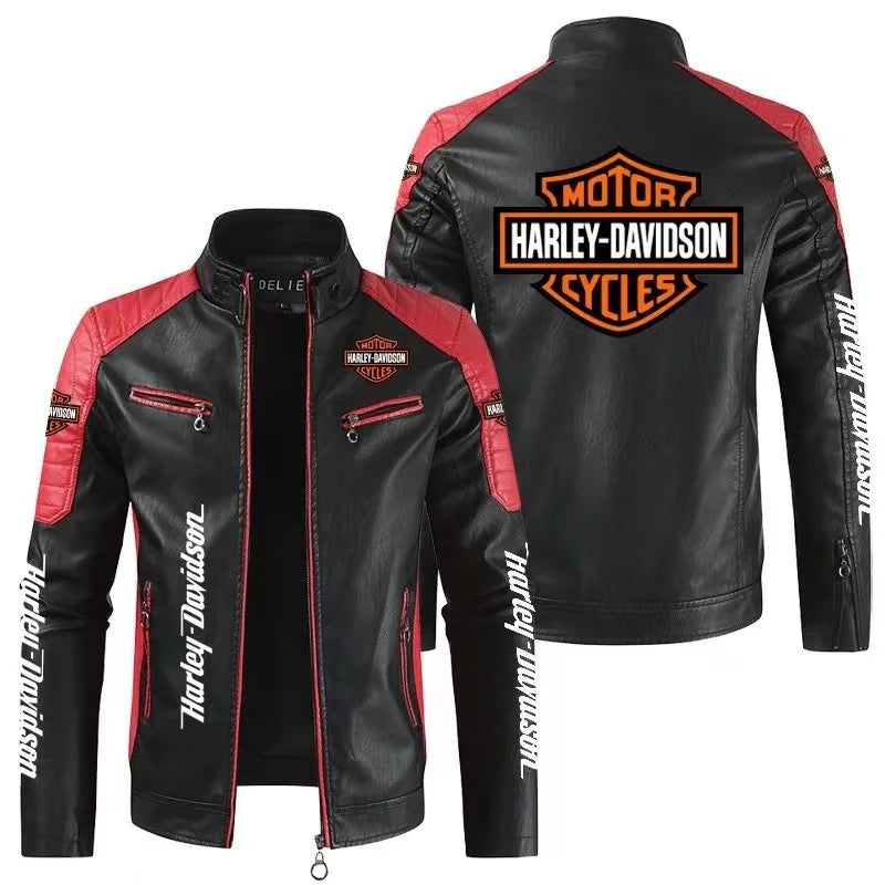 Motorcycle Fashion Style Trendy Jackets PU Leather Couple Coats For Harley Davidson Electra Glide Ultra Classic 1250 S PA 1250S