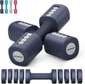 Adjustable Dumbbells Set of 2, 8-in-1 Hand Weights for Women 2lb to 6lb, Home Gym Workout Equipment