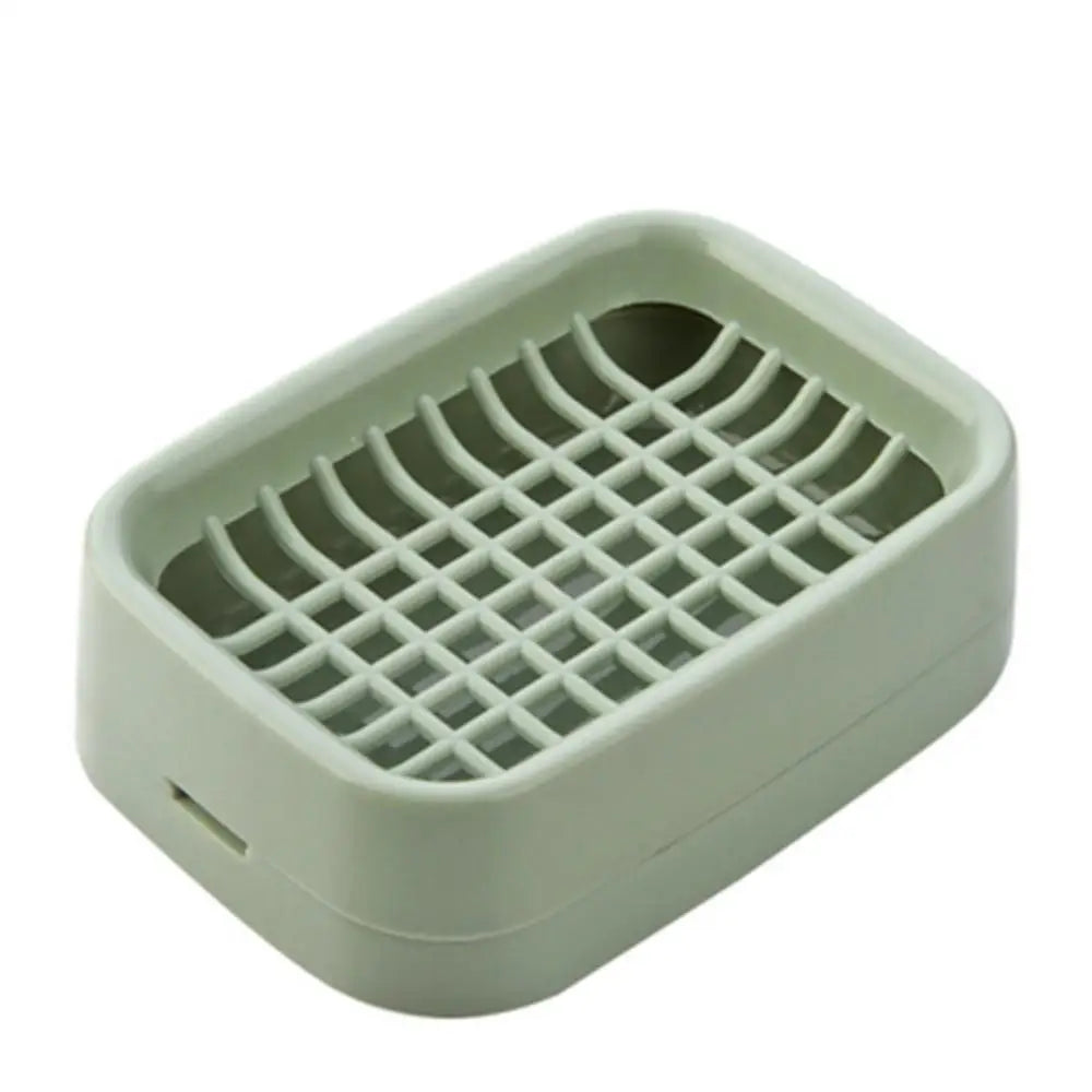 Double Layer Soap Dish Bathroom Dish Plate Case Plastic Drain Soap Box Home Travel Soap Holder Container Portable Soap Rack