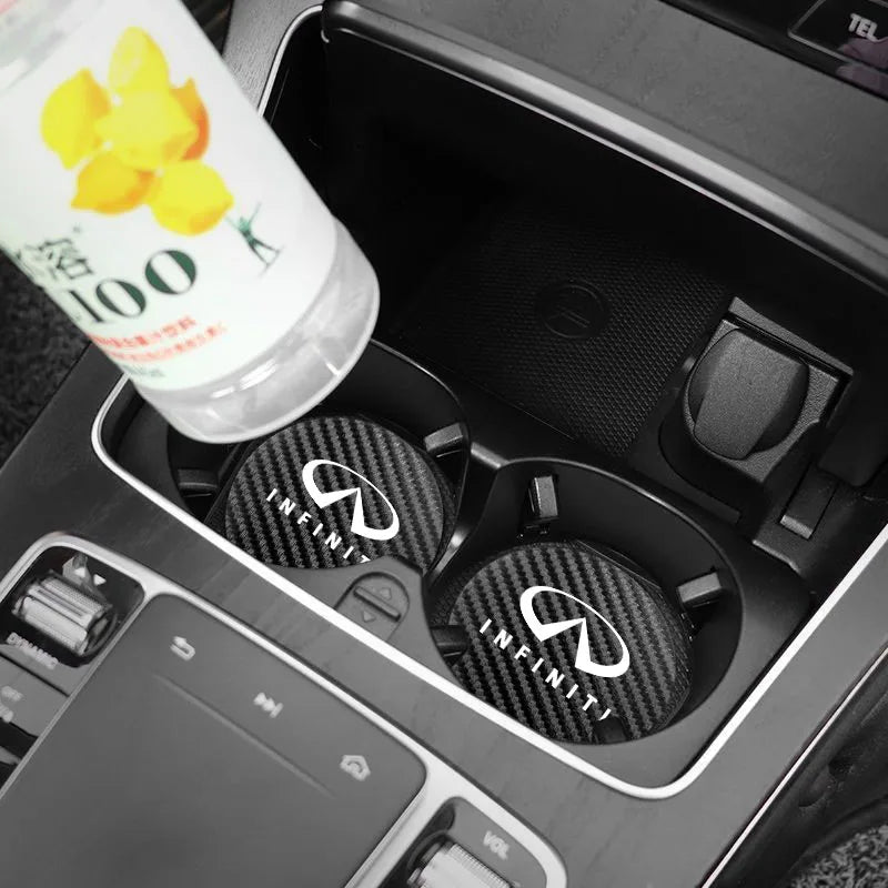 Car Cup Holder Coaster Car cup storage mat Accessories for Infiniti Q50 G37 FX30 FX35 Q60 QX50 M37 ESQ JX35 QX70 Q30 FX50