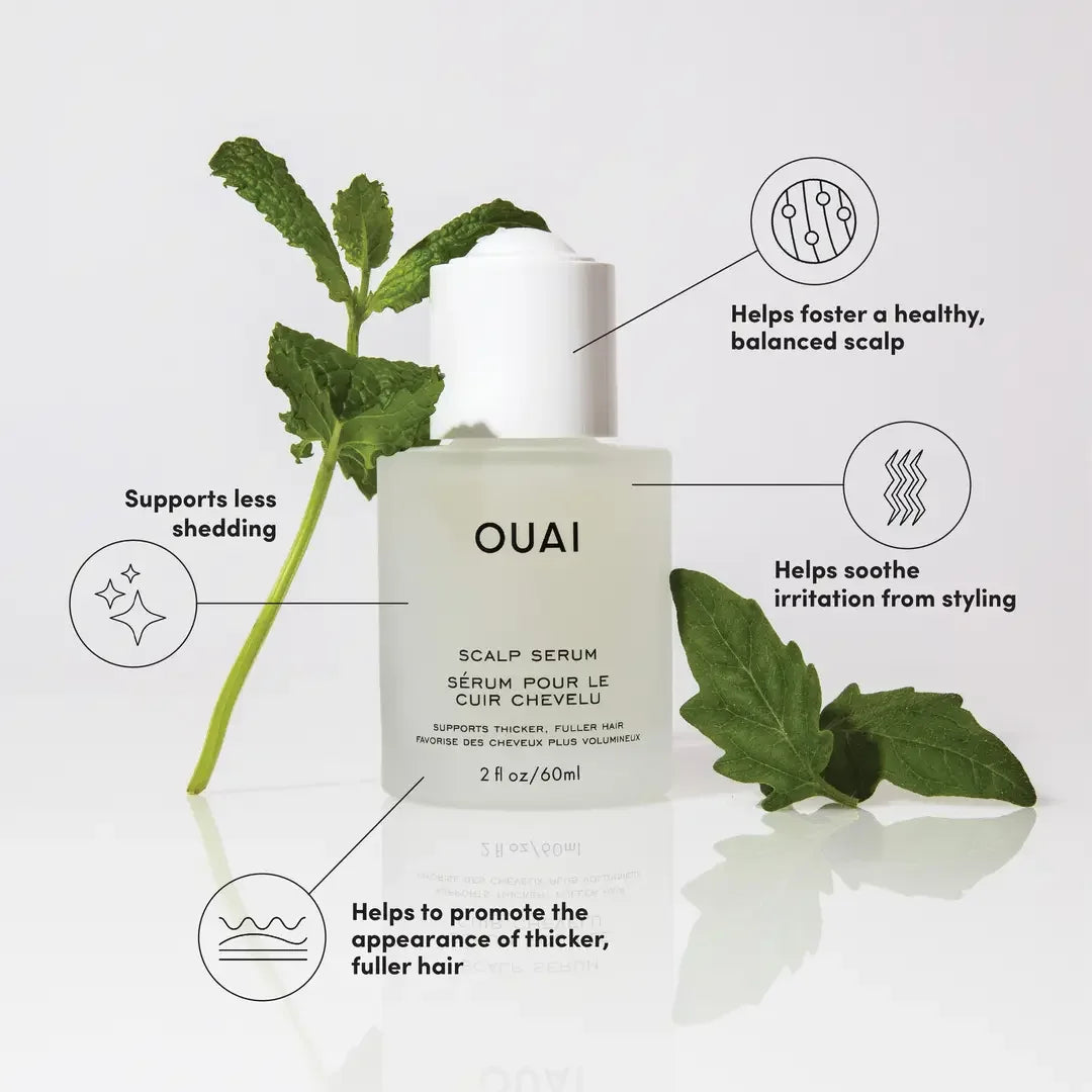 OUAI Scalp Serum Balancing and Hydrating Serum with Red Clover Extract Siberian Ginseng and Peptides for Thicker and Fuller 60ml