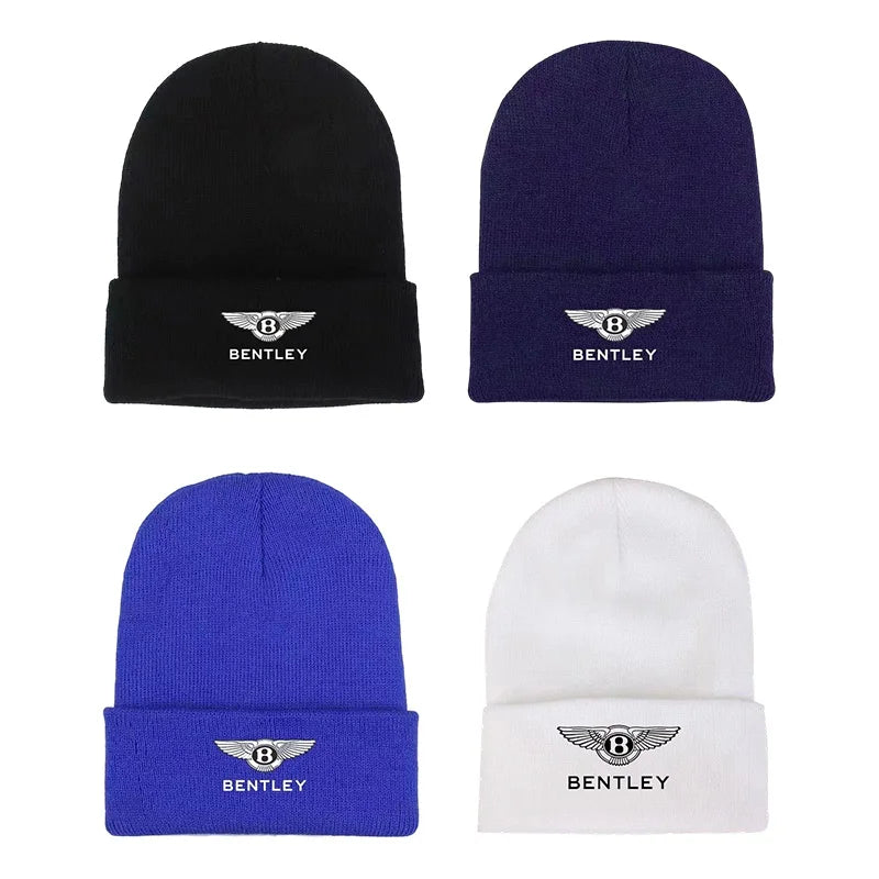 1PC Autumn/Winter Bentley Emblems Knitted Hat Car Logo Men's and Women's Fashion Warm Hats Woolen Unisex Cap Gifts High Quality