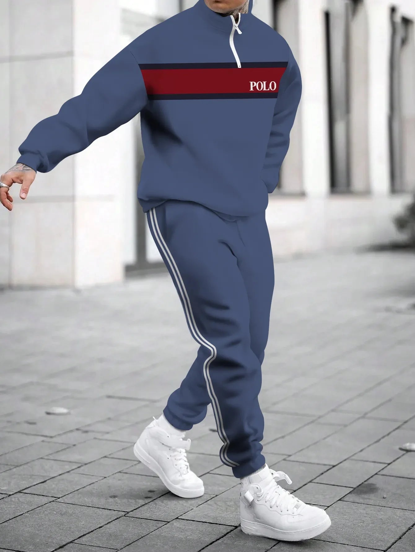 Men's Hoodie Sweatshirt 3D Print Casual Sportswear Long Sleeve Loose Fit Spring Autumn Set with Pants Polyester Fabric