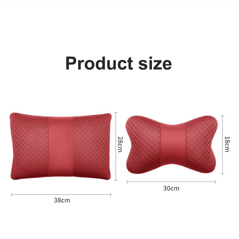 1pcs Car Headrest/Lumbar Support Neck Pillow Waist Cushion For Honda Civic Accord Vezel Fit CRV HRV Crz Hrv Polit Jazz Jade
