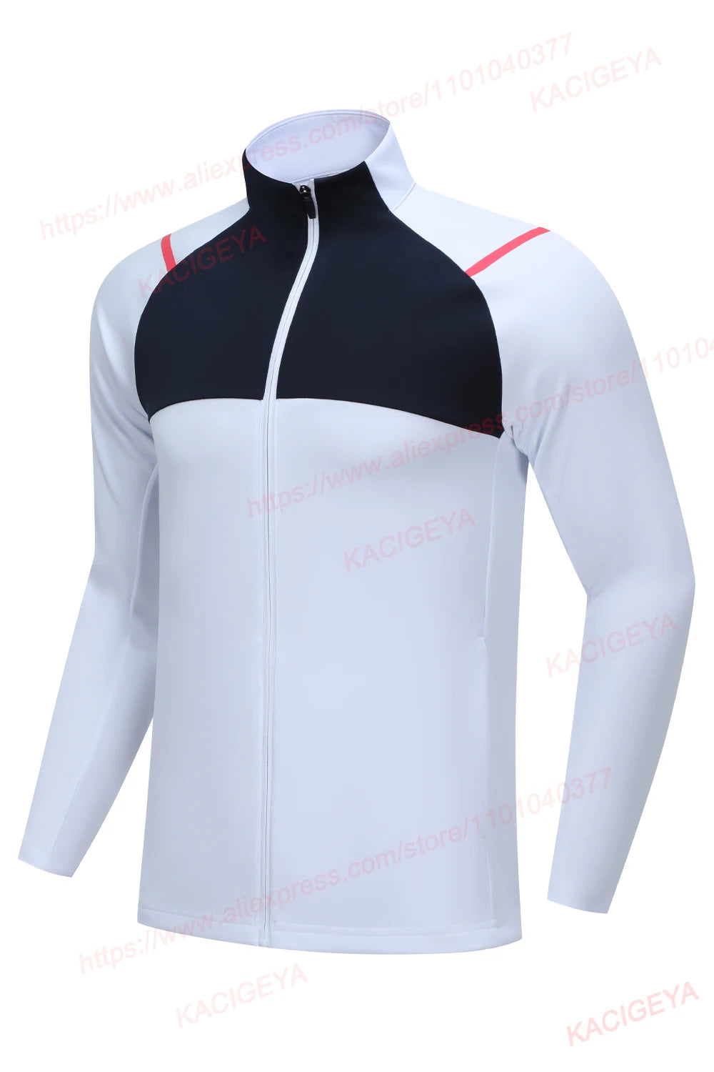 Men Sweatshirt Running Training Patchwork Zipper Pocket Outdoor Casual Fashion Coat Gym Jogging Breathable Quick Drying Jacket