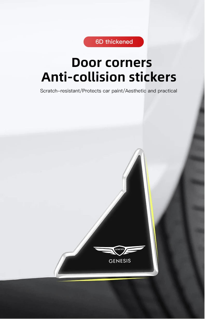 Car Door Corner Protection Decals Stickers Car Styling for Genesis G80 GV70 GV80 GV60 G70 Essentia Neolun G90 GV90 X Accessories