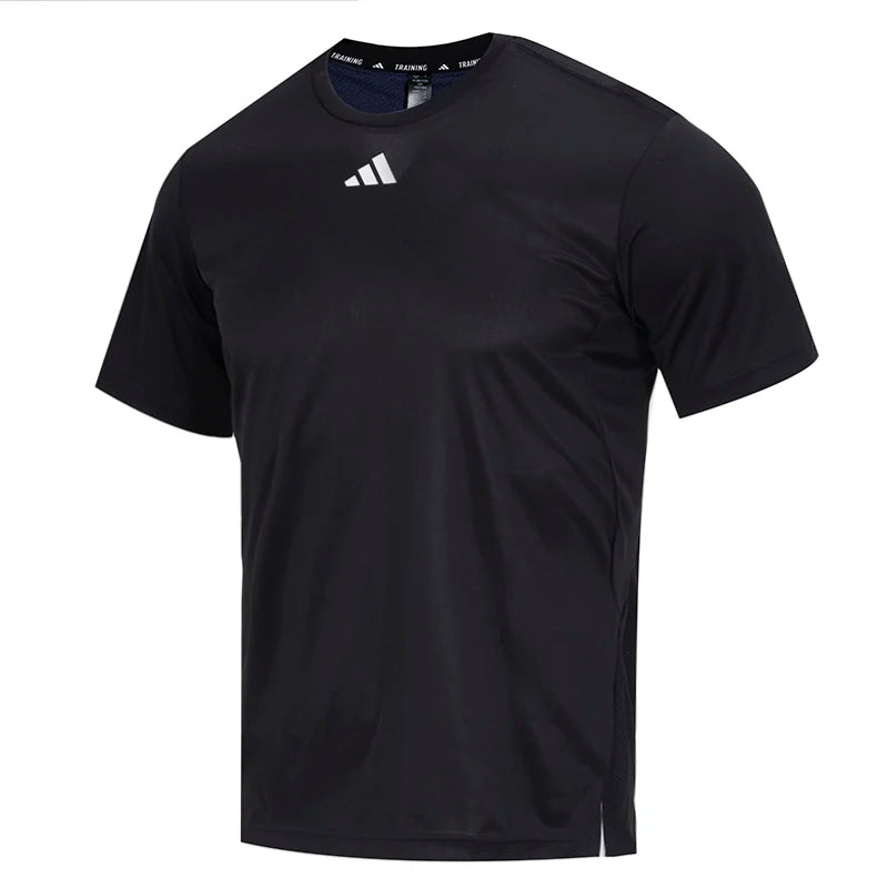 Adidas Short-Sleeved Men's Aeroready Fabric Comfortable and Breathable Fitness Training Round Neck T-Shirt Ib7915
