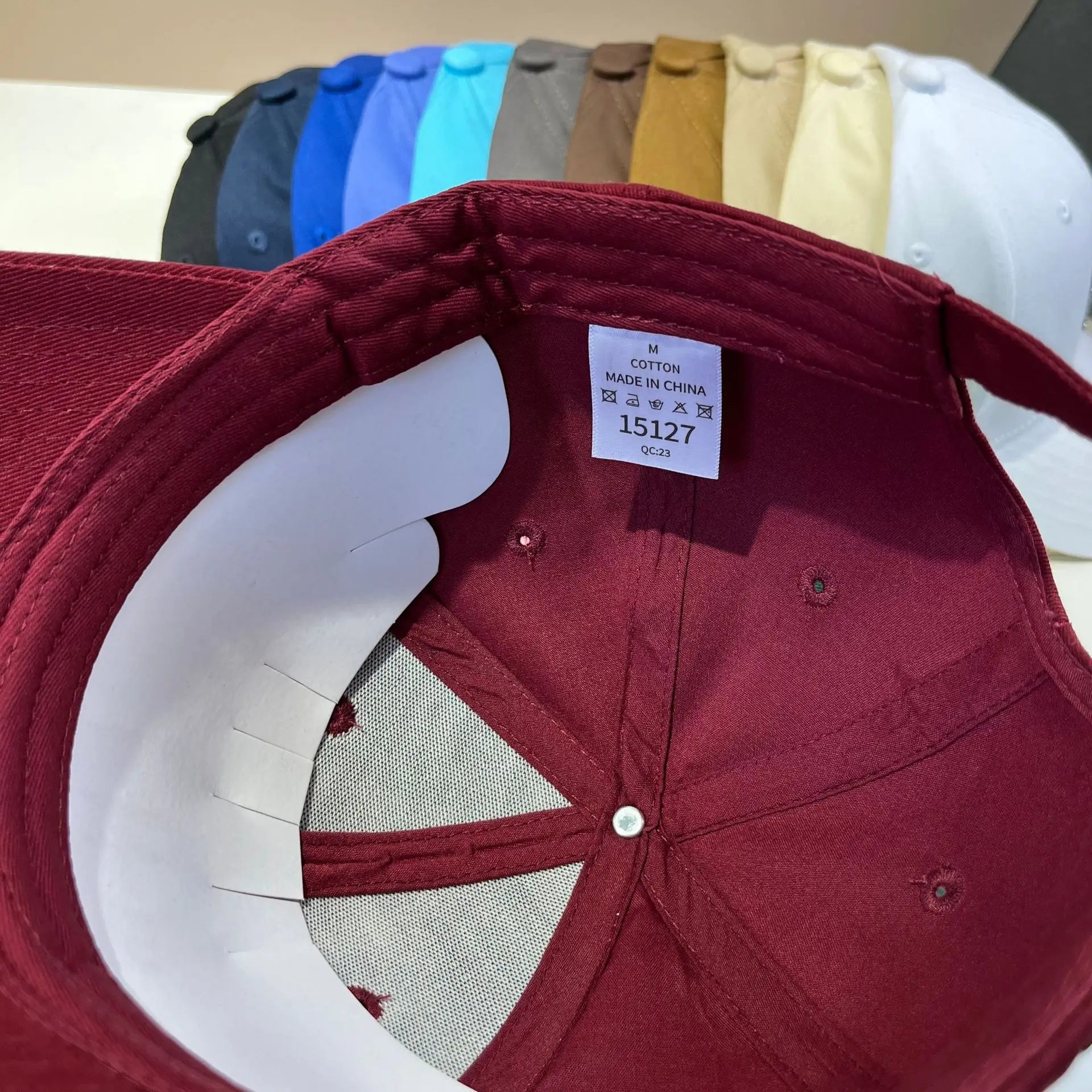 MI Hardtop Cotton Baseball Cap Versatile For All Seasons Multi-Color Duckbill Cap Fashionable Daily Casual Sports Cap