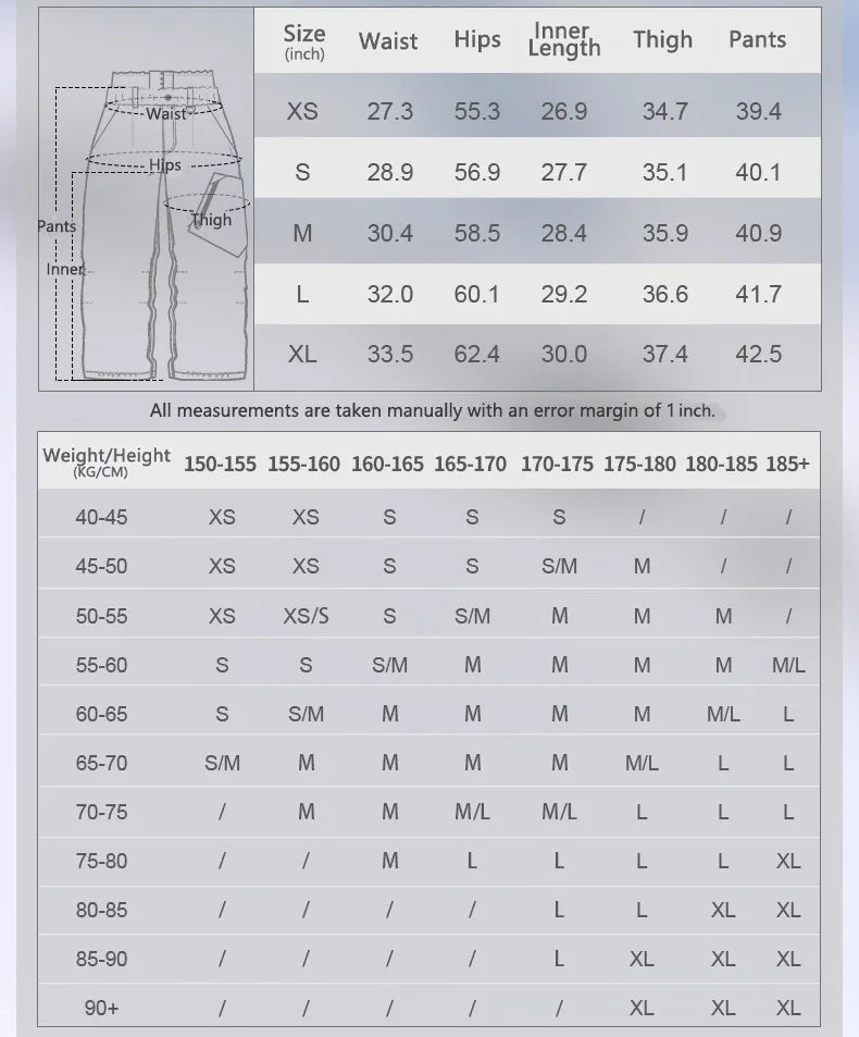 Gsou Snow Men's & Women's Snowboard Pants Waterproof Windproof Ski Trousers Thermal Winter Workwear Loose Fit Outdoor Sportswear