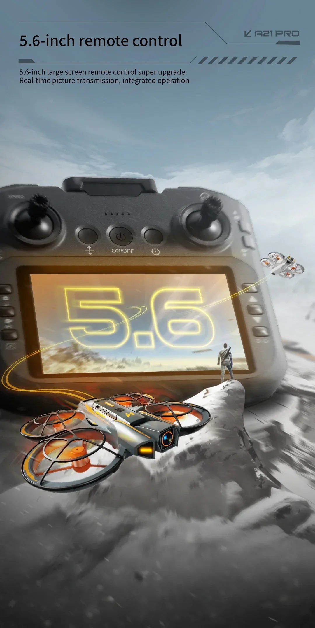 Hot for Genuine Original A21Pro Drone GPS 8K Professional Aerial Photography Remote Control Aircraft 5G HD Camera Quadcopter Toy