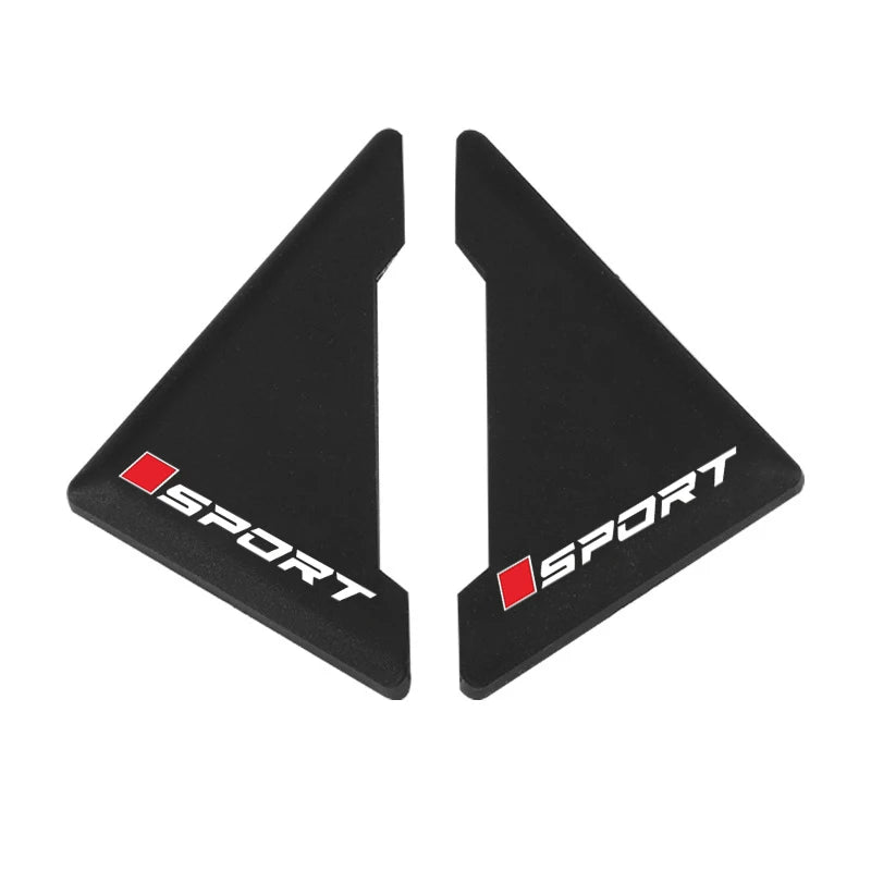 2/4pcs Universal Car Door Corner Protectors, Sport Pattern Silicone Anti-Scratch Bumper Covers for Vehicle Door Protection