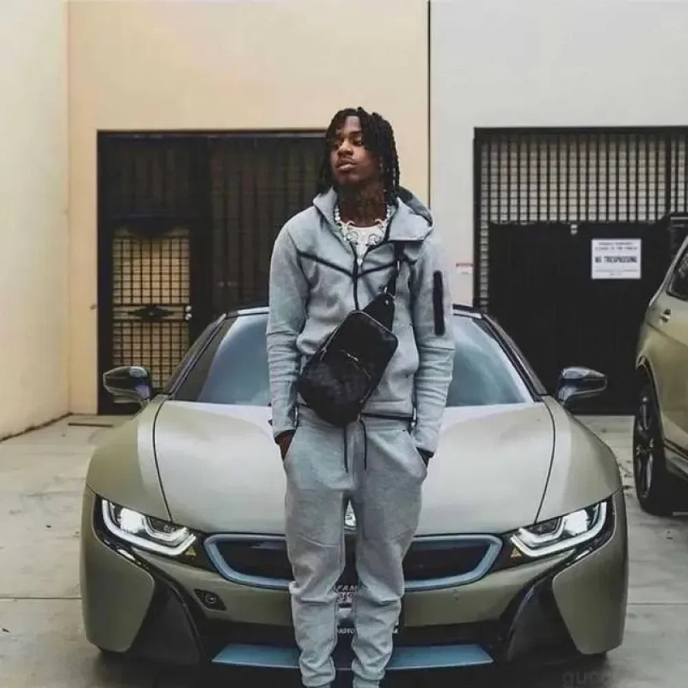 Men's Tracksuits Sports Suit Cotton Brand Tech Fleece Good Quality Hoodie Male Training Wear Sweatshirt Set Sweatpants