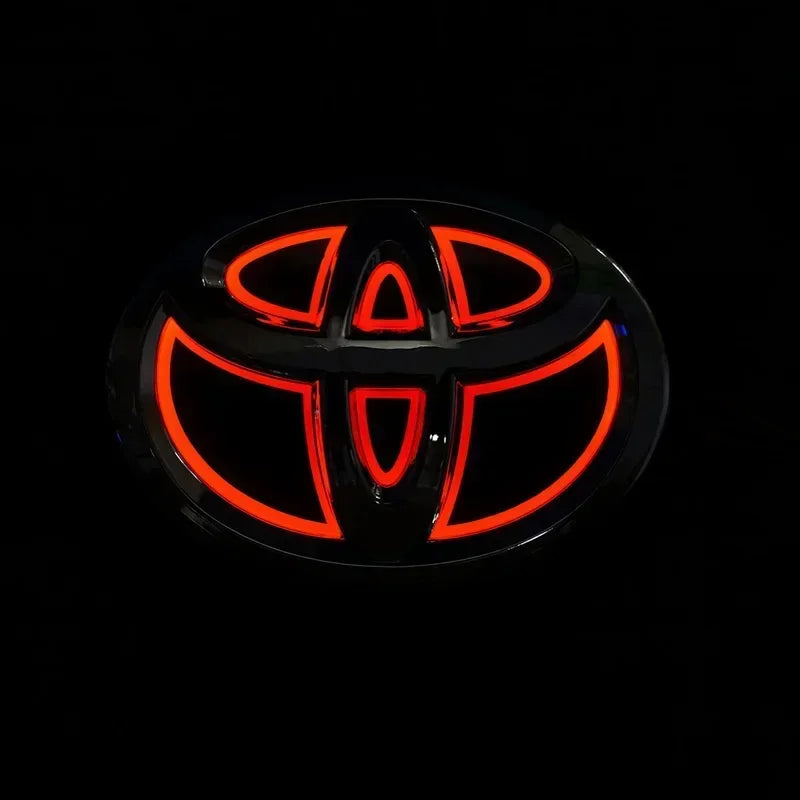 5D LED Emblem Light for Toyota Corolla Camry RAV4 Highlander Yaris Vios Crown Prius Front Grill and Rear Trunk Car Accessories