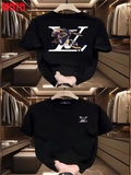 Men T Shirt for Women 2025 New Sports Style Summer High-end Feeling Cool and Loose Pure Cotton Heavyweight Clothes Tops Moto