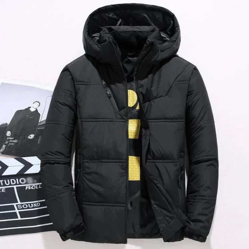 Winter Jacket Men Casual Down Warm Hooded Coats Mens Fashion Outwear Windbreaker Thicken Parkas Casaco Masculino Brand Clothing