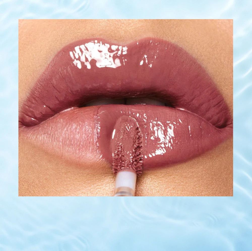 QIBEST Hydrating Crystal Lip Gloss Easy to Fade Mirror Water Glazed Lip Glaze Long Lasting Moisturizing Gloss Lip Tint Cosmetics
