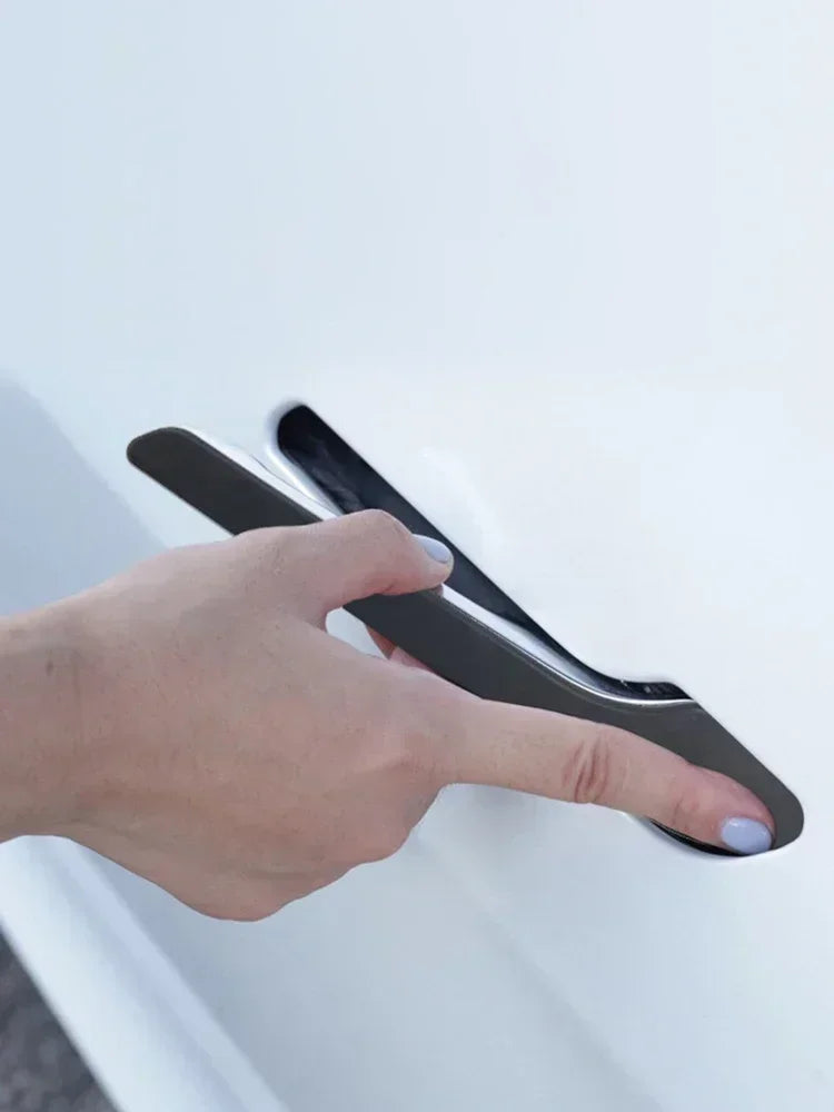 Door Handle Sticker for Tesla Model 3/Y/3 Highland Model Y Juniper 2025 Carbon Fiber Door Protector Wrap Cover Paste Accessories