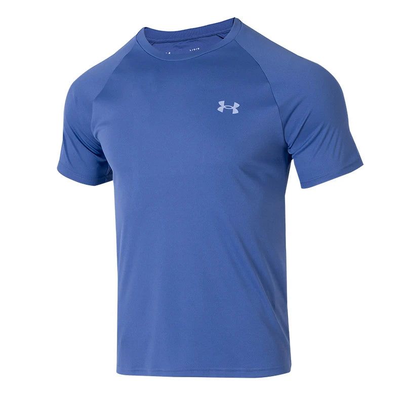 Under Armour Short-Sleeved T-Shirt Men's Sportswear Running Fitness Training Base Layer Elastic Breathable Round Neck T-Shirt 1327965-561