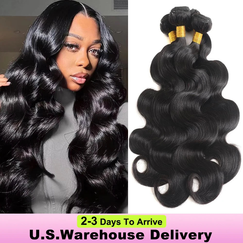 16A Body Wave Bundles Human Hair 40 Inch Remy Brazilian Virgin Weave Hair 3 4 5 Pcs 100% Unprocessed Raw Hair Bundles Extensions