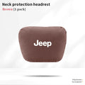 Car Suede Ventilate Headrest Seat Waist Cushion Pillow Jeep Wrangler Grand Cherokee Renegade Compass Gladiator Patriot Commander