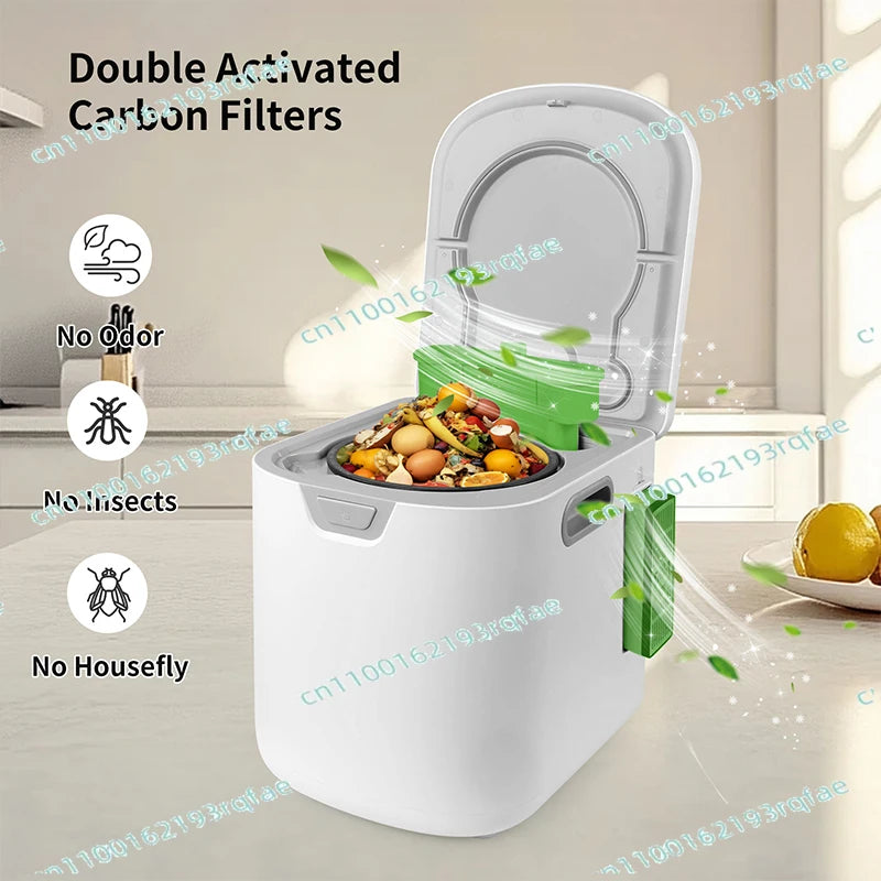 Latest Fully Automatic Kitchen Organic Food Waste Ingredient Recycling Composter Smart Home Electric Food Waste Composter