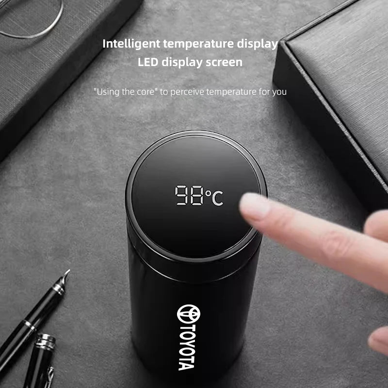 Car Insulated Cup 500ml Water Cup Coffee Tea Thermos For Toyota Crown Gazoo Racing Alphard TRD Corolla Yaris Chr Auris Camry