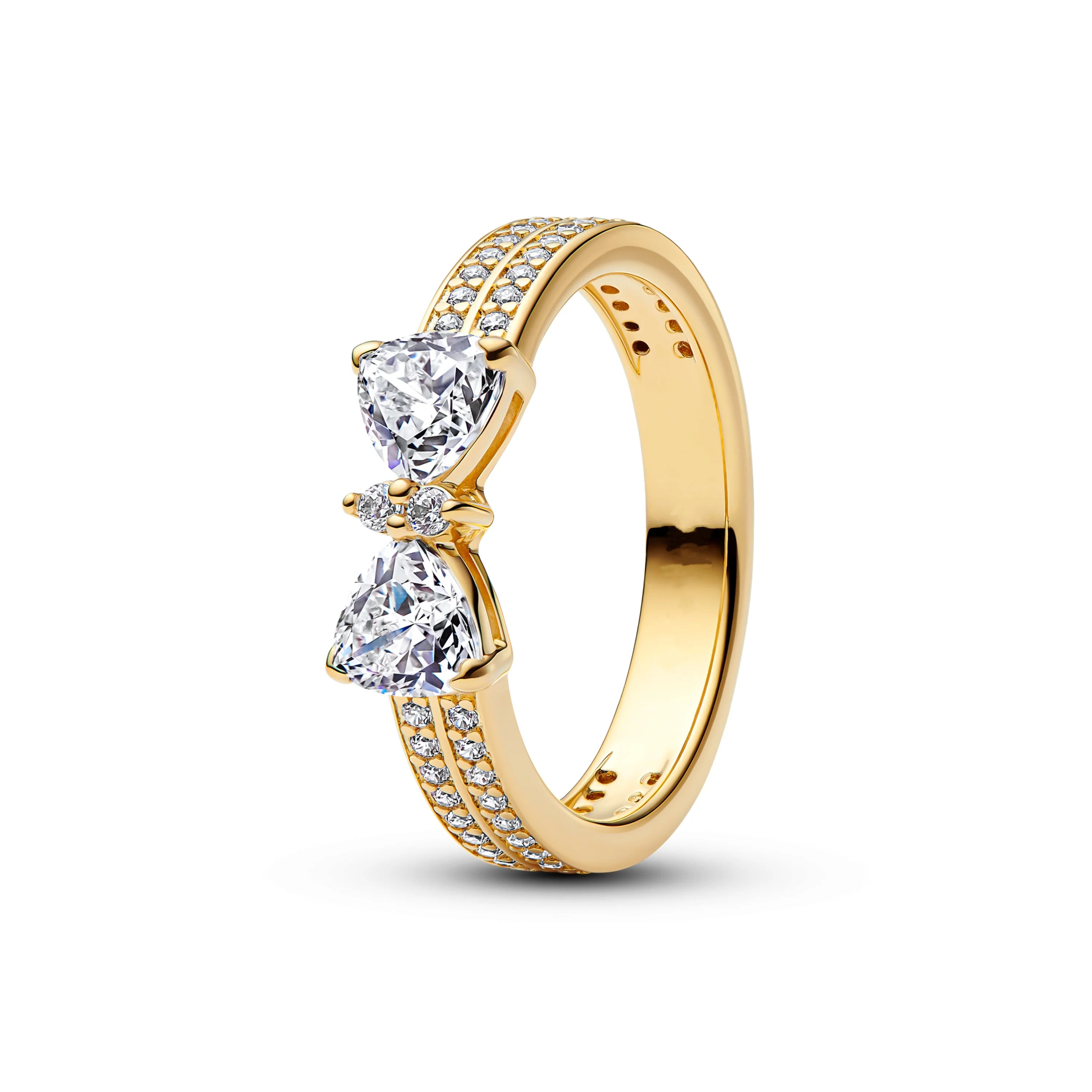Hot Sales S925 Sterling Silver Disney New Style Charm Ring Crystal  Fashionable Luxury Accssory For Women Wedding Gift