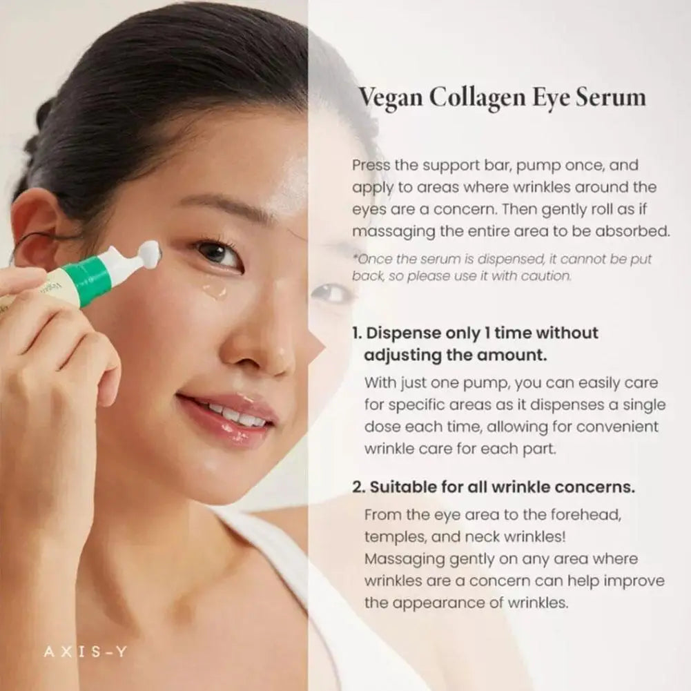 [AXIS-Y] 1/2pcs Collagen Eye Serum Roller Ball Improve Dullness Fade Fine Lines Nourishing Eye Care Stay Up Late Savior