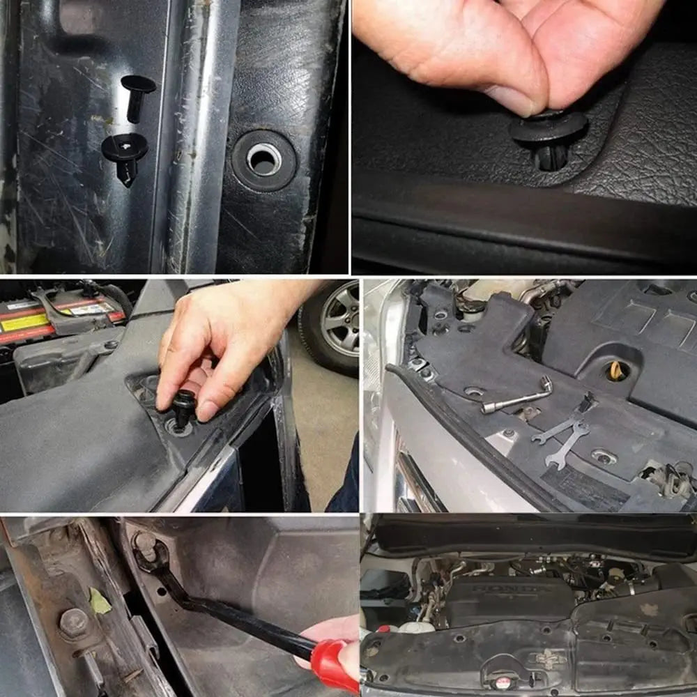 100Pcs-800pcs Car Fastener Clip Kit Fender Rivet Clips Auto Body Push Retainer Pin Rivet Bumper Door Trim Panel Retainer Repair