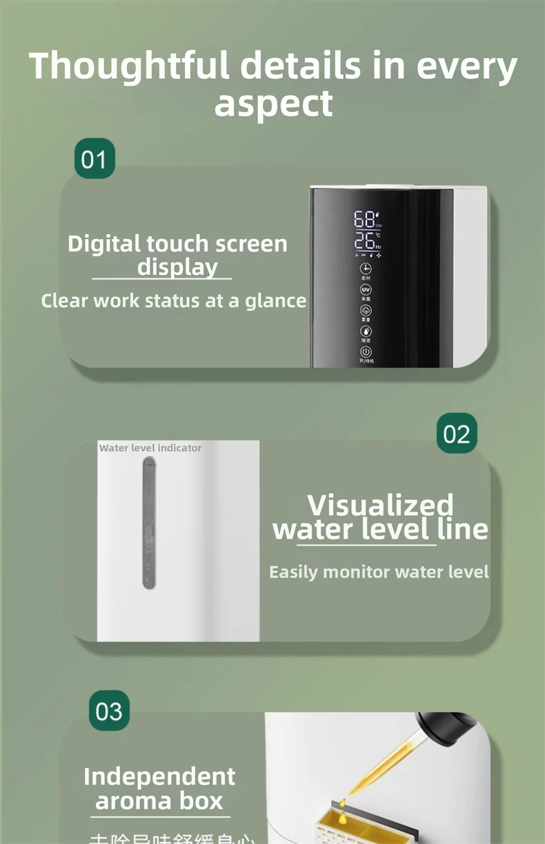 7L Floor Standing Humidifier with Remote Control Baby Room Humidifier Ultra Quiet Quiet Floor Humidifier For Living Room