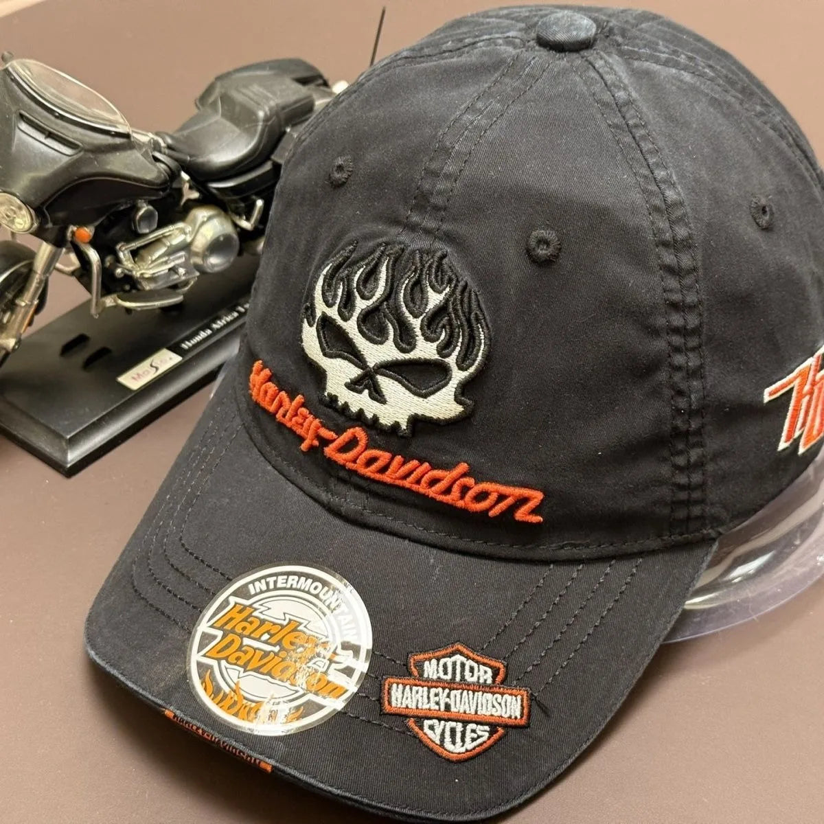 Embroidered Hiphop Harley- Baseball Caps Snapback Trucker Hats Outdoor Davidson- Sports Sun Protection Adjustable for Men Women
