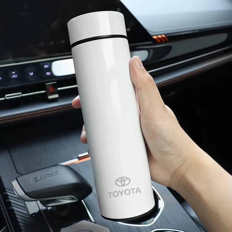Car Insulated Cup 500ml Water Cup Coffee Tea Thermos For Toyota Crown Gazoo Racing Alphard TRD Corolla Yaris Chr Auris Camry