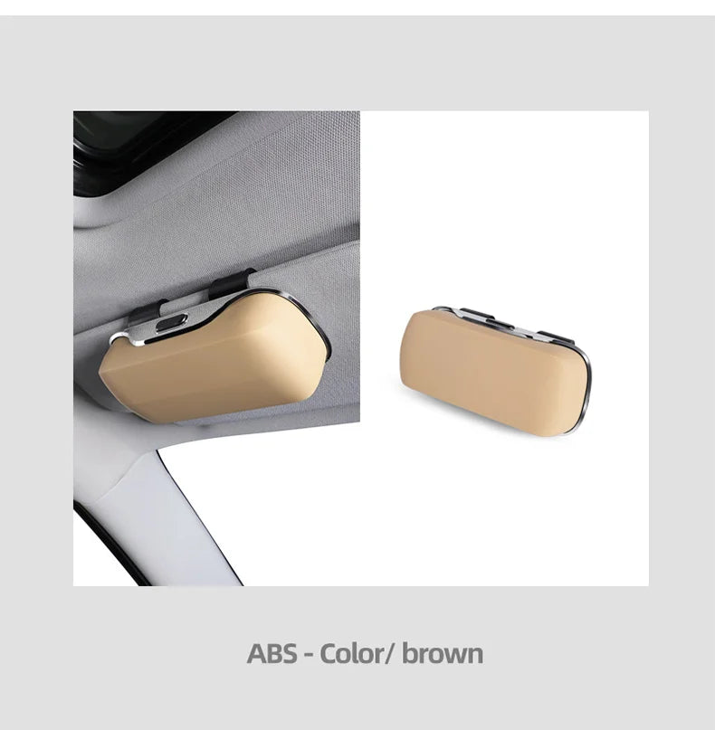 Exclusive for Tesla model 3 model Y model S model X Cybertruck Sunglasses Holder Sun Visor Clip On ABS Eyeglass Case