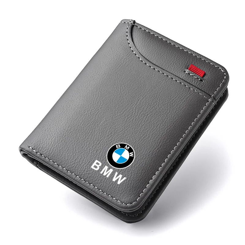 Leather Men Wallet Gift Coin ID Cash Credit Card Holder Purses For BMW X3 X5 M5 M3 E46 E90 E60 F10 E39 F30 E36 G30 E87 E30 G20